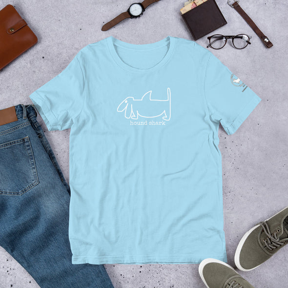 hound shark Unisex t-shirt