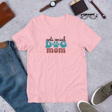 Anti Social Dog Mom Unisex t-shirt