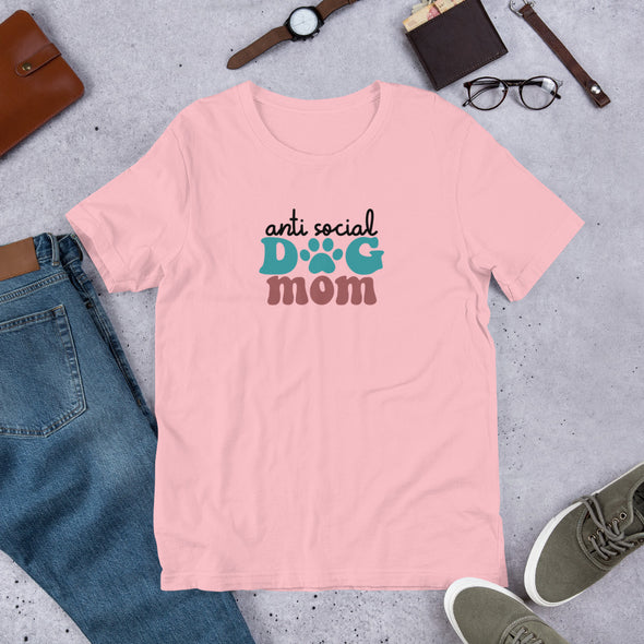 Anti Social Dog Mom Unisex t-shirt