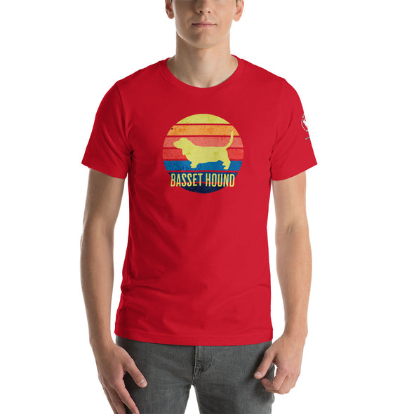 Basset Hound Sunset Unisex t-shirt