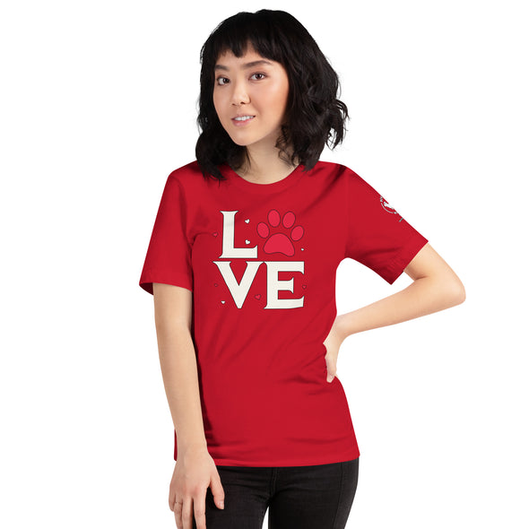 Dog Love Unisex t-shirt