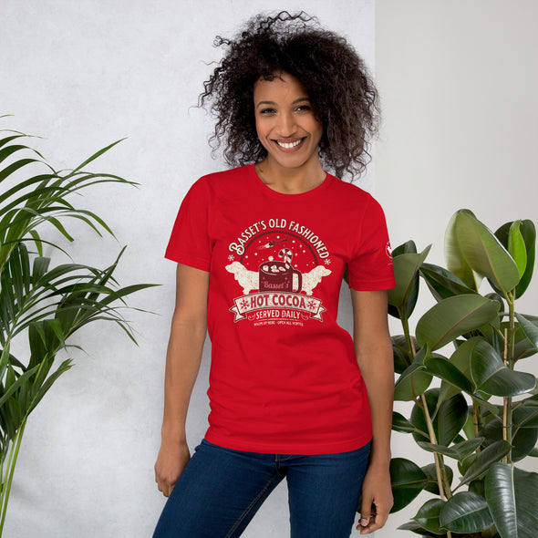 Basset's Old Fashioned Hot Cocoa Unisex t-shirt