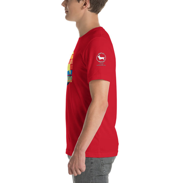 Basset Hound Sunset Unisex t-shirt