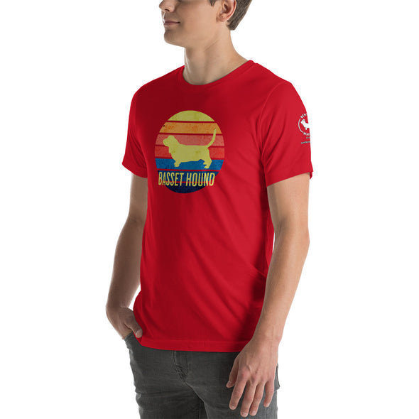 Basset Hound Sunset Unisex t-shirt