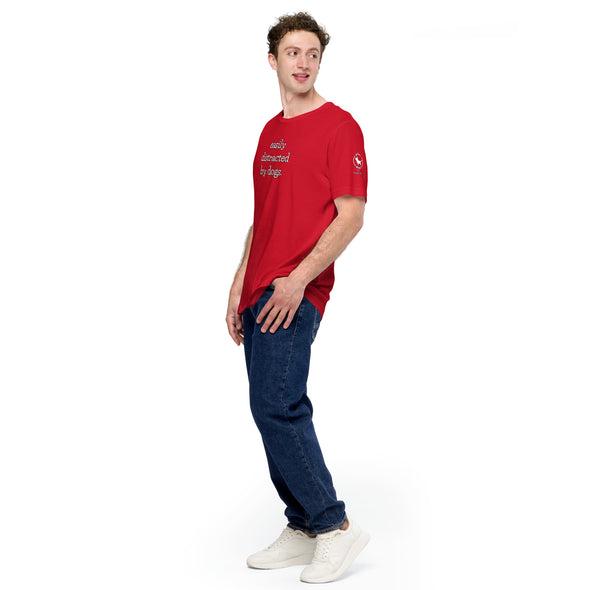 Easily Distracted by Dogs Unisex t-shirt