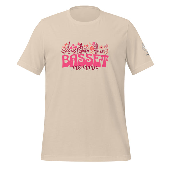 Basset Momma Pink T-shirt
