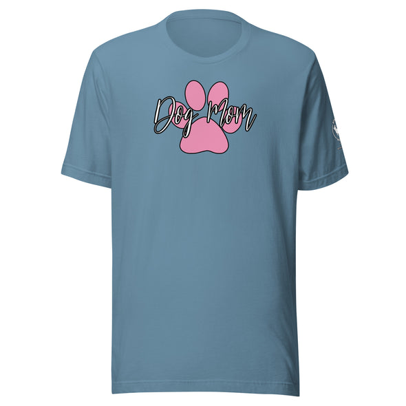 Dog Mom Pink Paw Unisex t-shirt