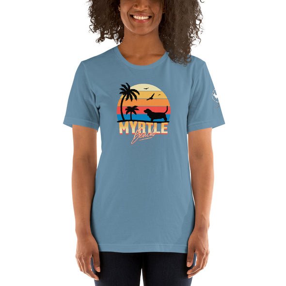 Myrtle Beach Basset Hound Unisex t-shirt