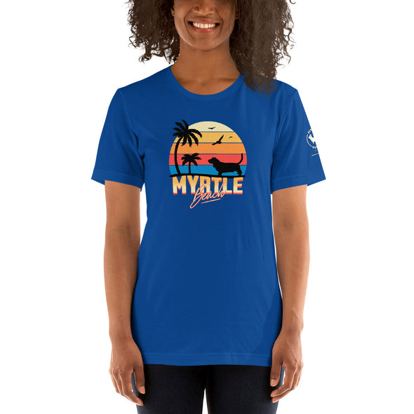Myrtle Beach Basset Hound Unisex t-shirt