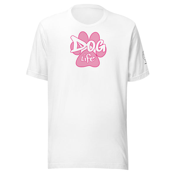 Dog Life Pink Paw Unisex t-shirt