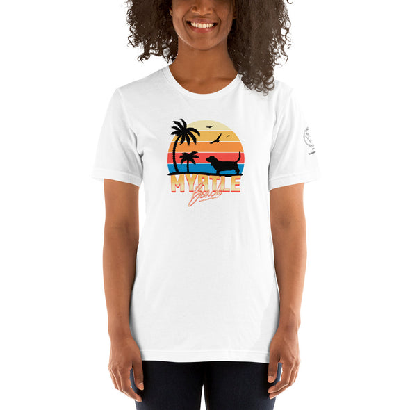 Myrtle Beach Basset Hound Unisex t-shirt
