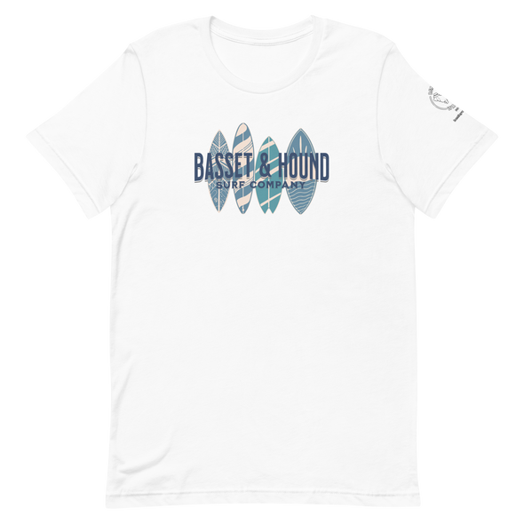 Basset & Hound Surf Co. Unisex t-shirt