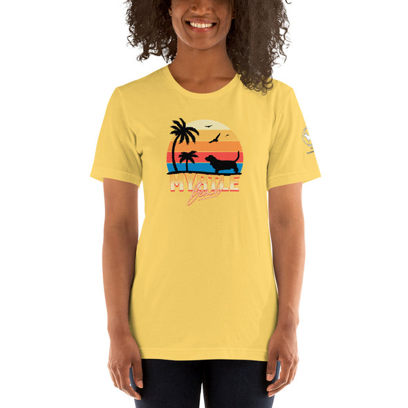 Myrtle Beach Basset Hound Unisex t-shirt