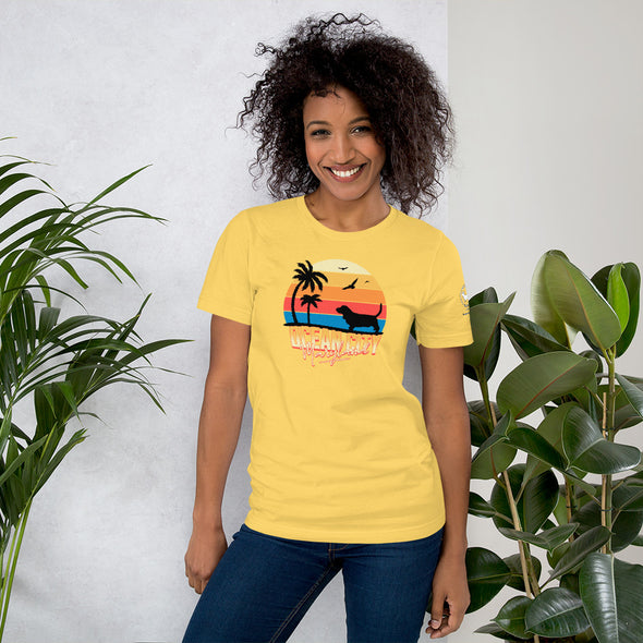 Ocean City Maryland Basset Hound Unisex t-shirt