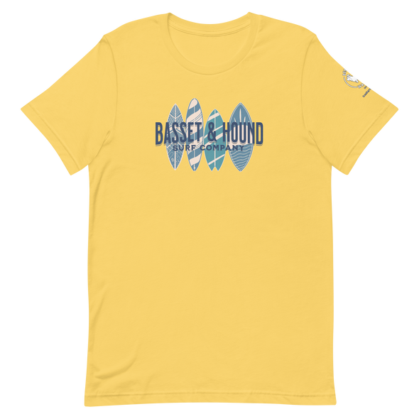 Basset & Hound Surf Co. Unisex t-shirt