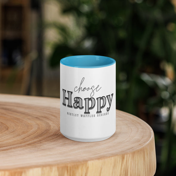 Choose Happy Mug with Color Inside