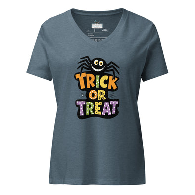 Trick or Treat Spider Women’s V-neck t-shirt