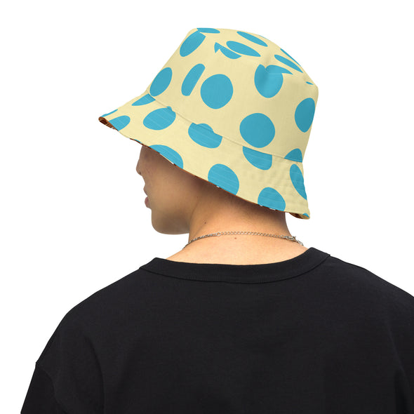 B. W. Polka Dot Monkey Reversible Bucket Hat