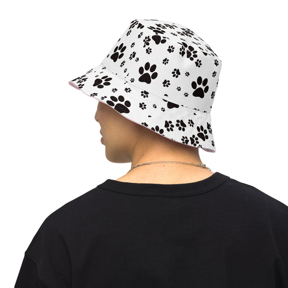 B. W. Pink Hound Life Reversible Bucket Hat