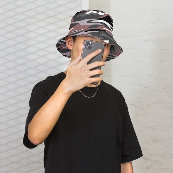 B. W. Reversible Camo Bucket Hat