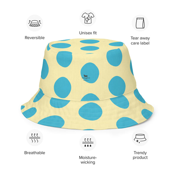 B. W. Polka Dot Monkey Reversible Bucket Hat