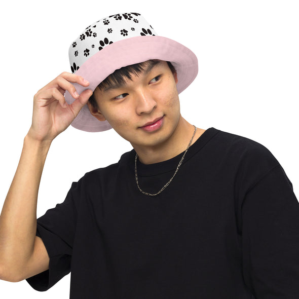 B. W. Pink Hound Life Reversible Bucket Hat