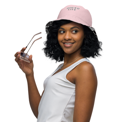 B. W. Pink Hound Life Reversible Bucket Hat
