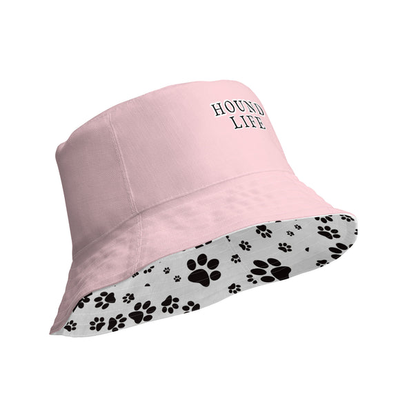 B. W. Pink Hound Life Reversible Bucket Hat