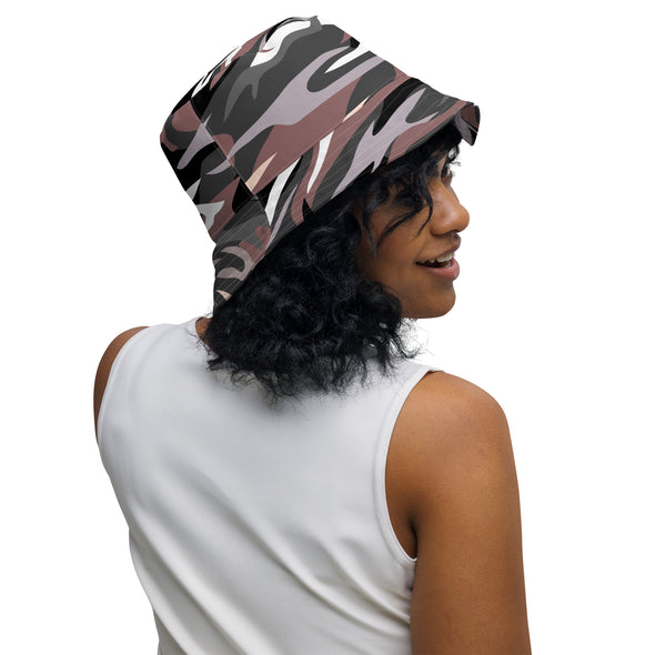 B. W. Reversible Camo Bucket Hat