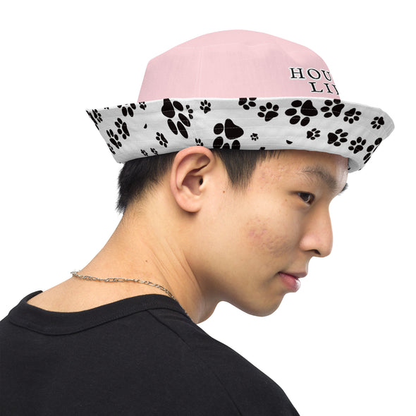 B. W. Pink Hound Life Reversible Bucket Hat