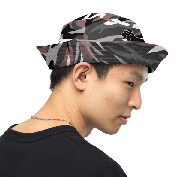 B. W. Reversible Camo Bucket Hat