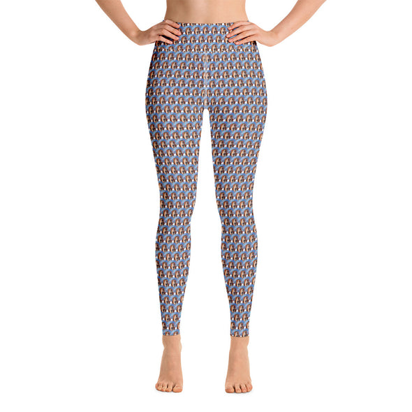 Bentley Waffles Flamingo Yoga Leggings