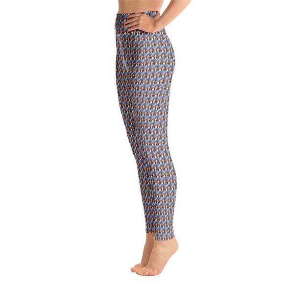 Bentley Waffles Flamingo Yoga Leggings