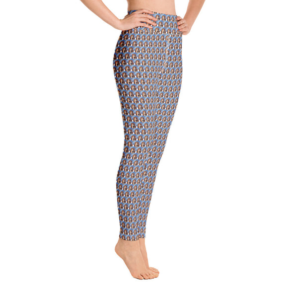 Bentley Waffles Flamingo Yoga Leggings
