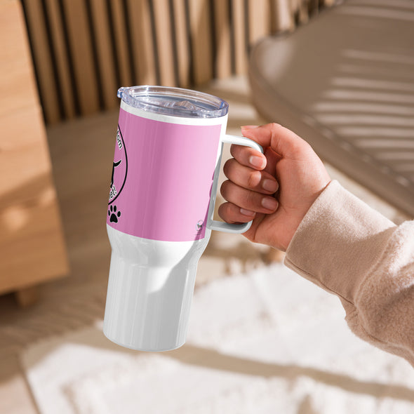Best Dog Mom Travel mug with a handle