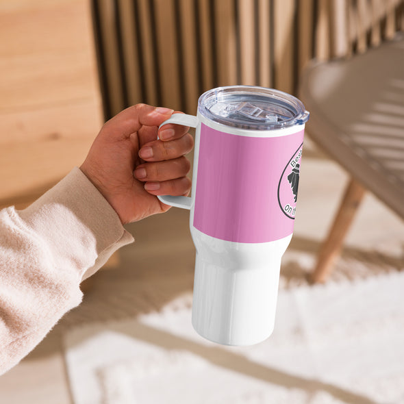 Best Dog Mom Travel mug with a handle